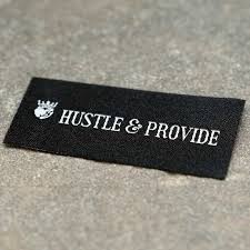 Flat labels for clothing brands